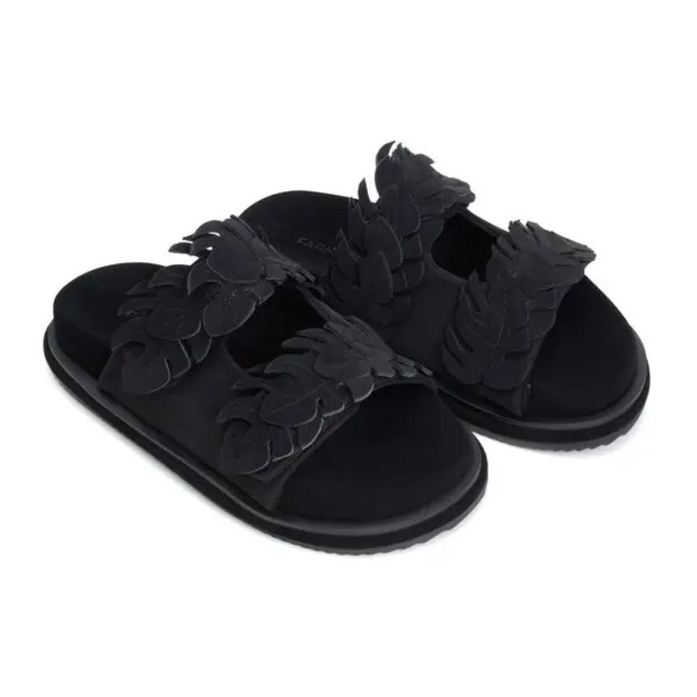 Farm Rio Mini Monstera Anatomical Slide Sandals